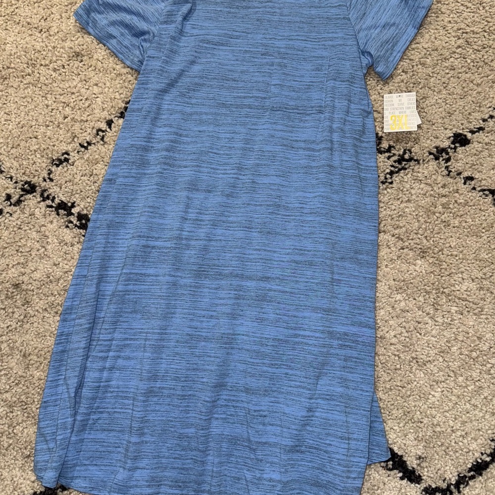 Blue Short Sleeve Dress